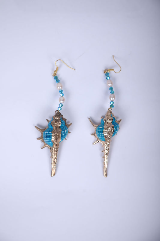 Murex Earrings - Turquoise